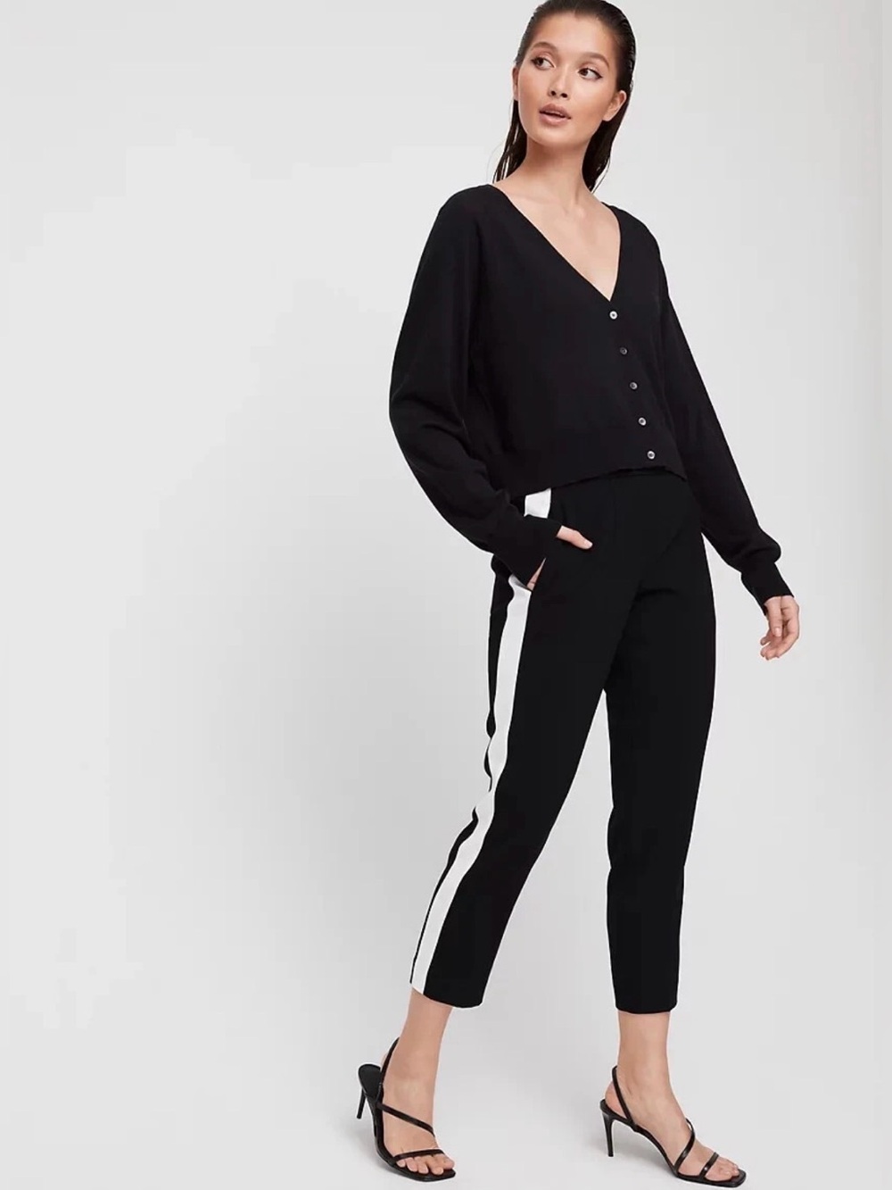 Aritzia Babaton Conan Tuxedo Cropped Pant